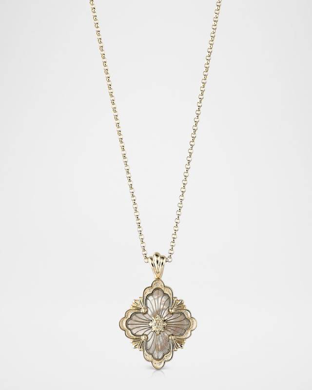 18K Yellow Gold Opera Tulle Mother-of-Pearl Pendant
